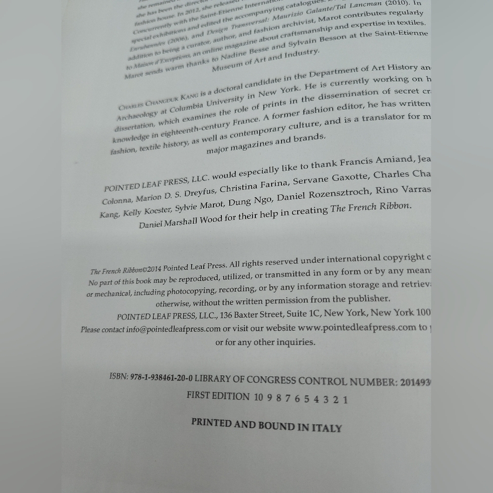 THE FRENCH RIBBON First Edition Reference Book Printed in Italy 2014 - Picture 6 of 10